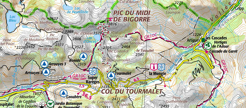 <strong>Fig. 2</strong>. Extract from the IGN map,