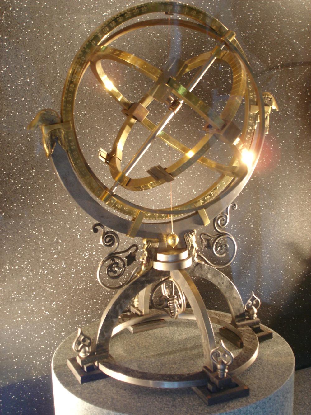 Armillary Sphere, Tycho’s observatory in Castle 