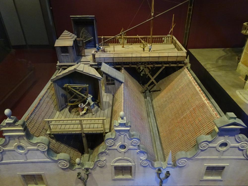 Hevelius roof observatory, model in the Deutsches 