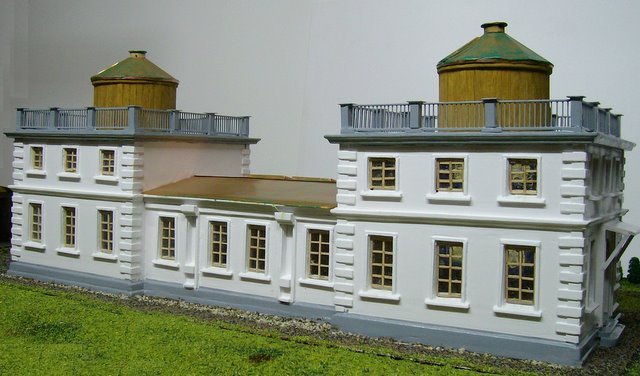 Model of Millerntor Observatory in Hamburg, made b