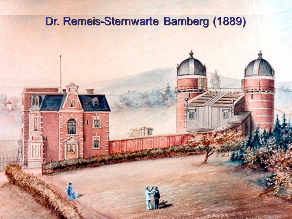 Dr. Karl-Remeis Observatory (1889) with the meridi