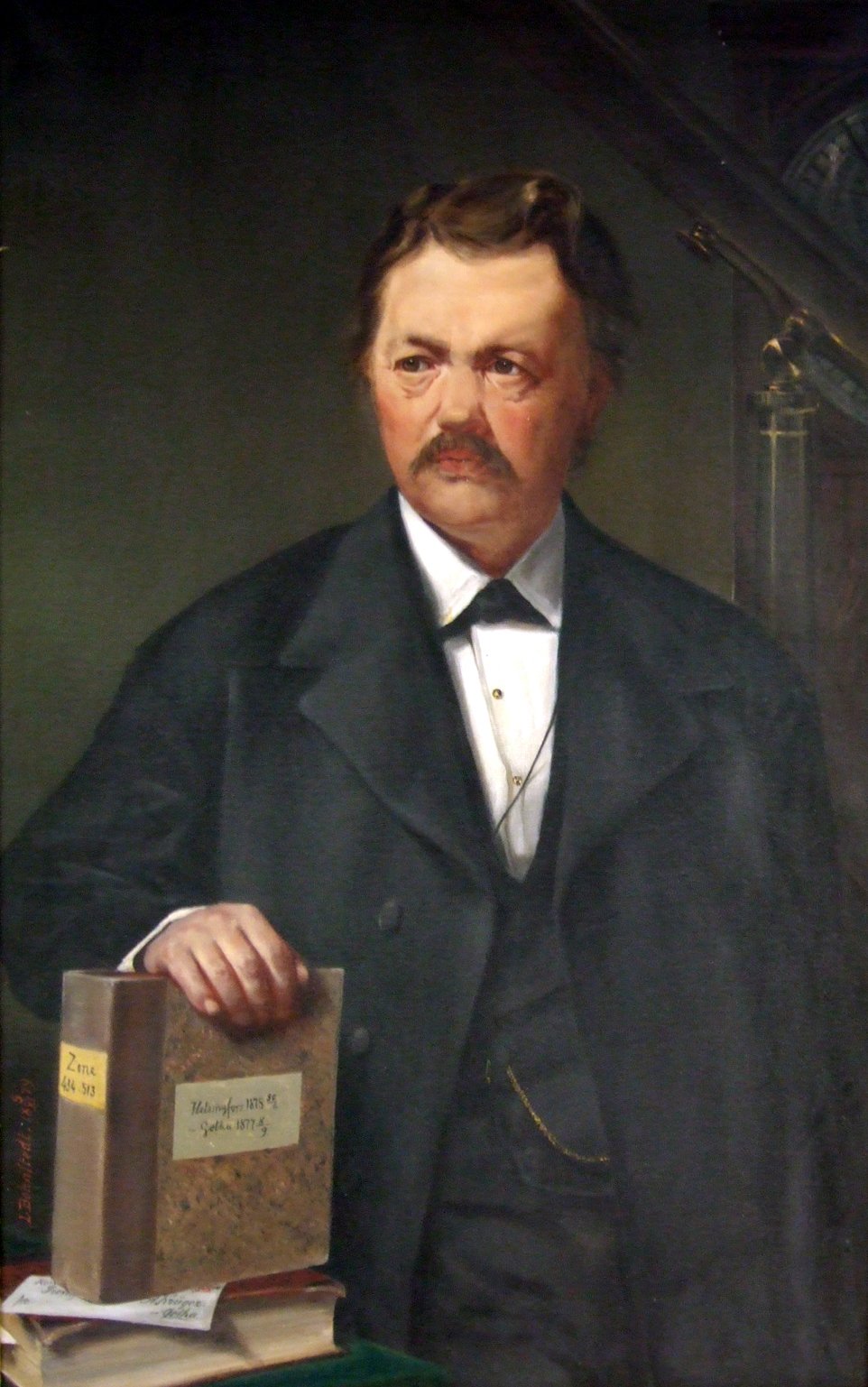 Adalbert Krüger (1832--1896), painting by Lud