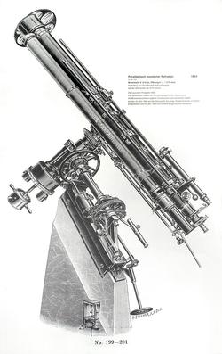 16-cm-Refractor, made by Kern of Aarau, optics by 