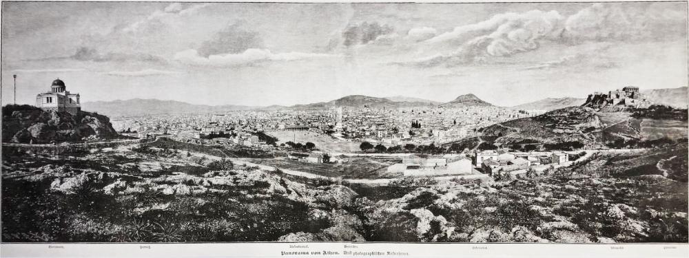 National Observatory and the city of Athens (Priva