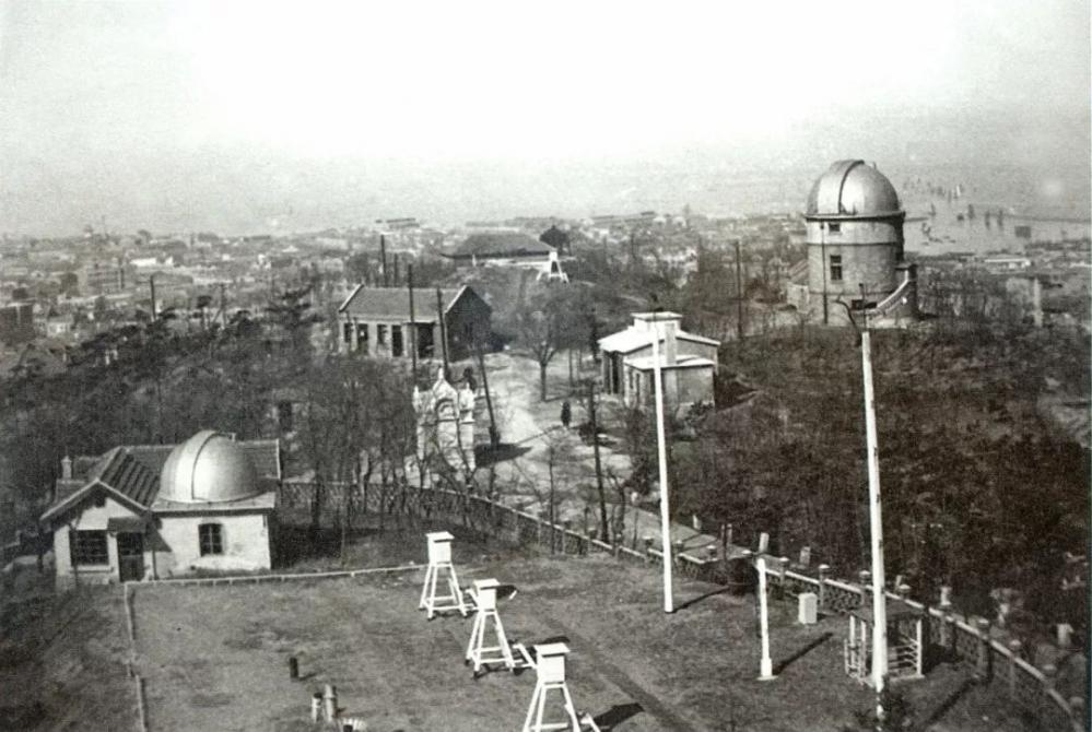View from Main building to the West (1950s): left 