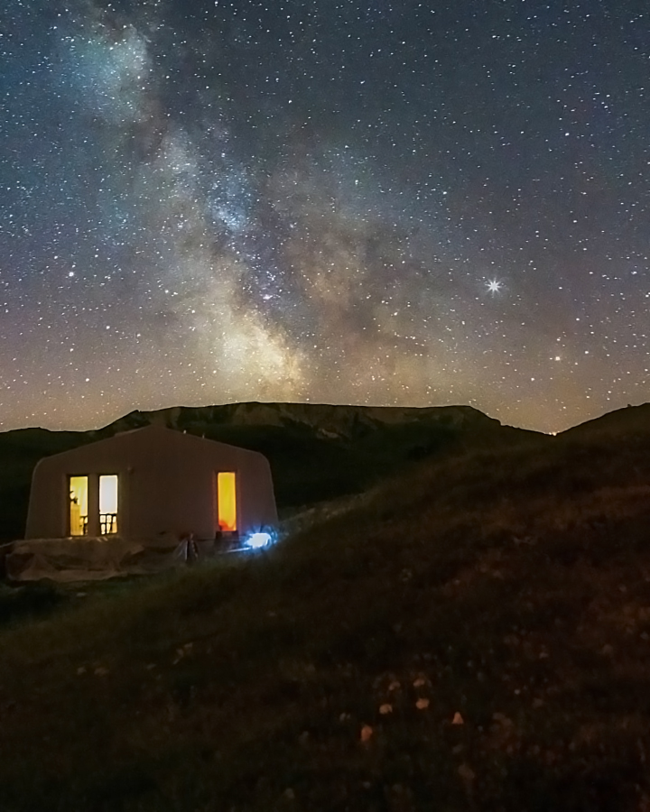 Milky Way observed from Colle Fauniera (credit Fed