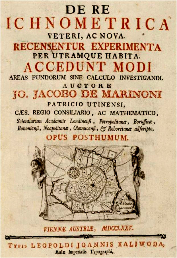 Title page with city map of Milan (Mediolanum) of 