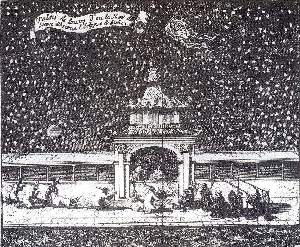 Total Lunar Eclipse (1685), observed in the King