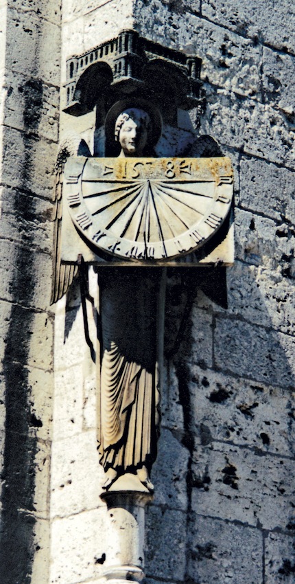Sundial at Chartres Cathedral. Photograph © C.H. 