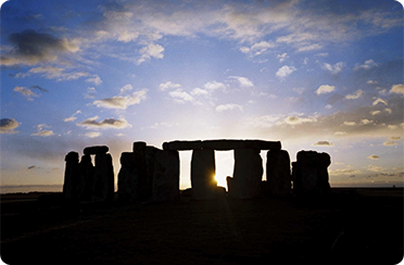 Midwinter sunset at Stonehenge, United Kingdom. Ph